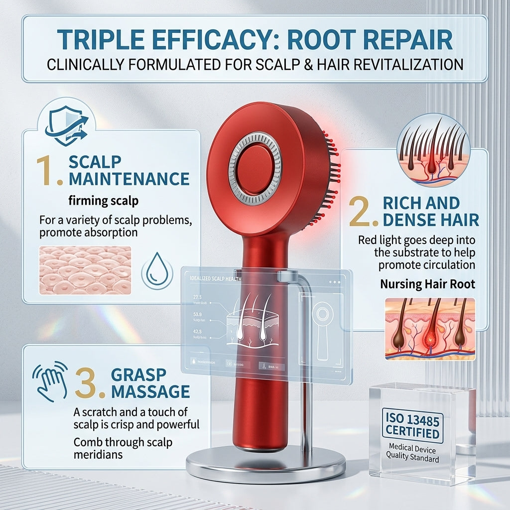 Red Light Scalp Oil Applicator Comb
